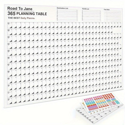 Morandi 365 Days Calendar Poster with Sticker