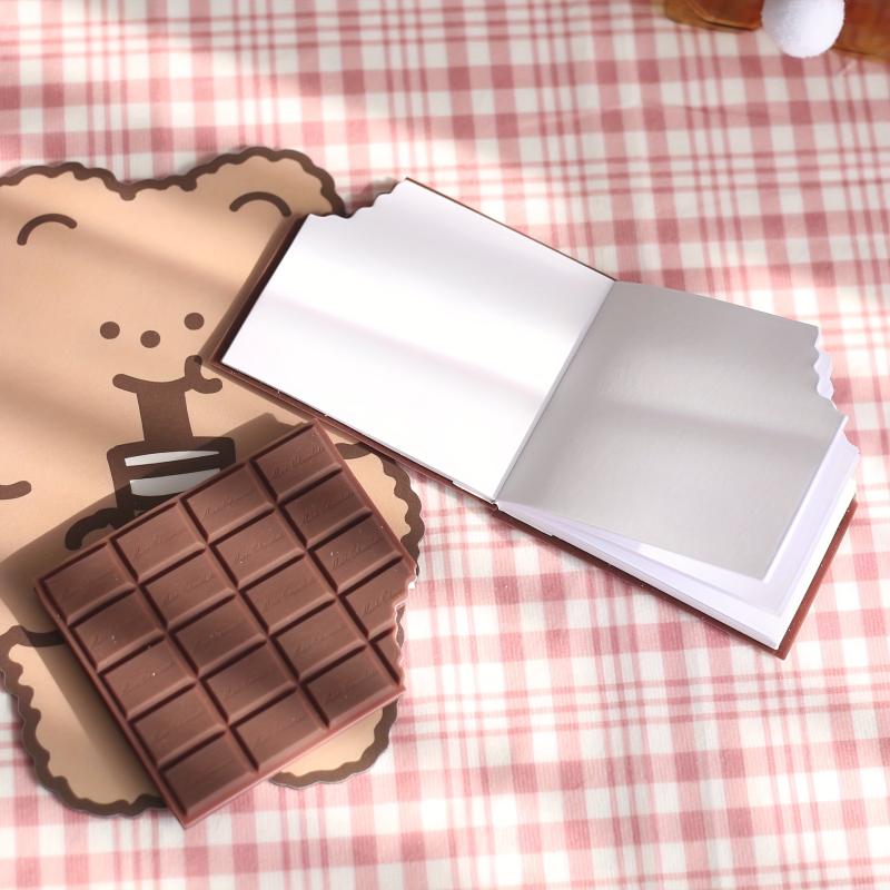Chocolate Notepad Sticky Note Student Memo Notebook Small Book
