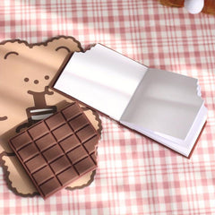 Chocolate Notepad Sticky Note Student Memo Notebook Small Book
