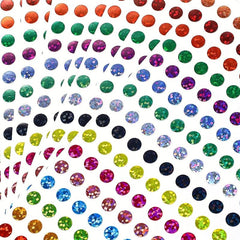 1760pcs Laser Sparkle Circle Dot Stickers 1/4 Round Dot Labels 16 Colors
