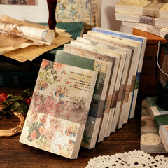 Handwritten Letters Vintage Note Stickers for English DIY Mat