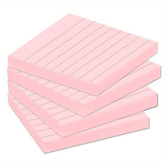 Pastel Ruled Sticky Notes, 4 Pads Memo Pads