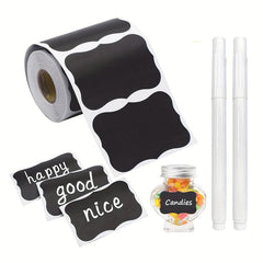 120pcs Waterproof Chalkboard Stickers & Pens Set