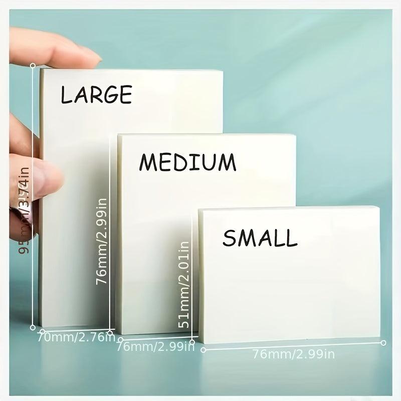 50 Sheets Transparent Sticky Notes Waterproof Fluorescent Sticky Notes