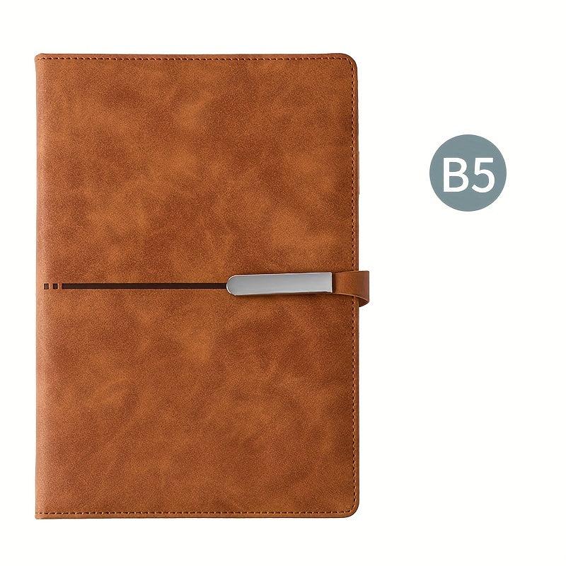 B5 PU Leather Notebook with Dual Clasp - Multiple Options
