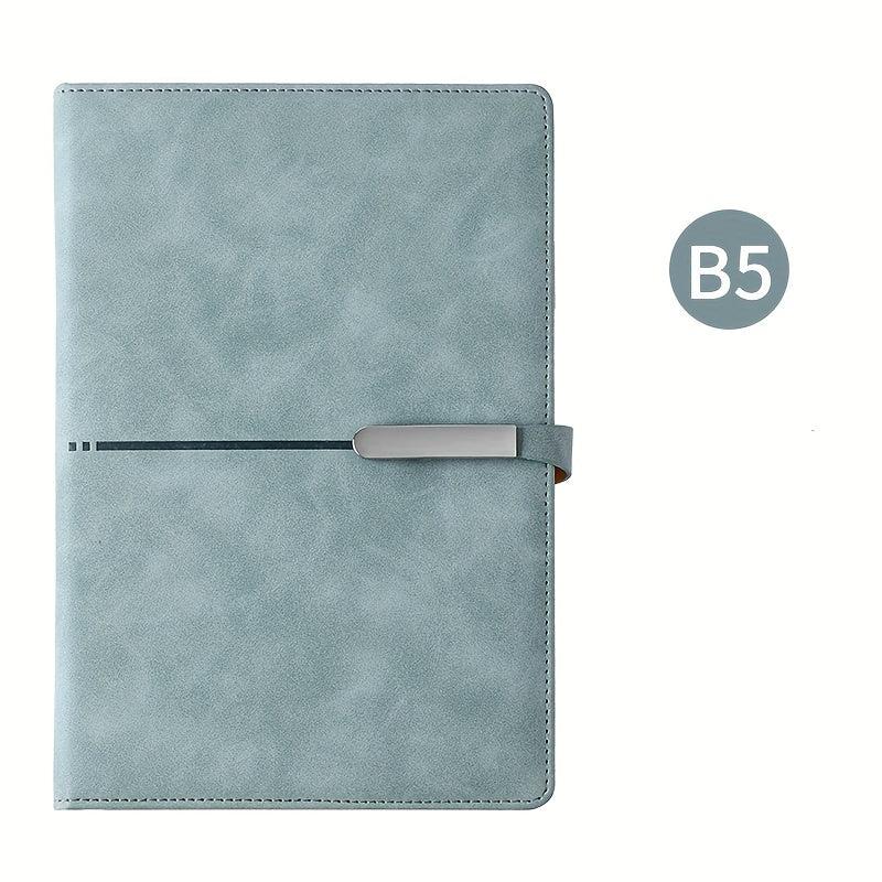 B5 PU Leather Notebook with Dual Clasp - Multiple Options