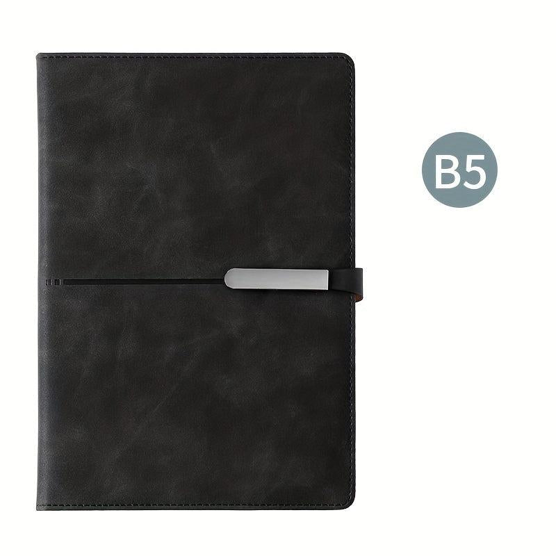 B5 PU Leather Notebook with Dual Clasp - Multiple Options