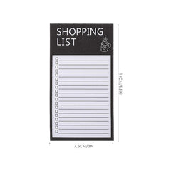 100pcs Grocery List Planner Notepad Magnetic Sticky Notes