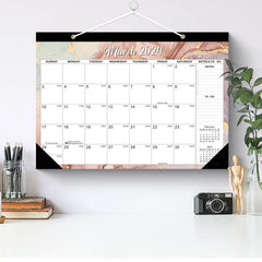 Large Desk Calendar 18 Months Jan-June Monthly Goals To-do List Notes Home Schoo