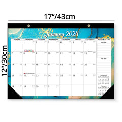 Large Desk Calendar 18 Months Jan-June Monthly Goals To-do List Notes Home Schoo