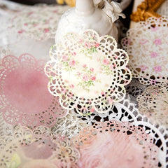 20 Sheets Vintage Lace Pattern Scrapbooking Supplies for DIY Craft Paper