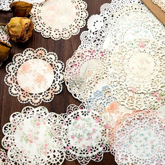20 Sheets Vintage Lace Pattern Scrapbooking Supplies for DIY Craft Paper