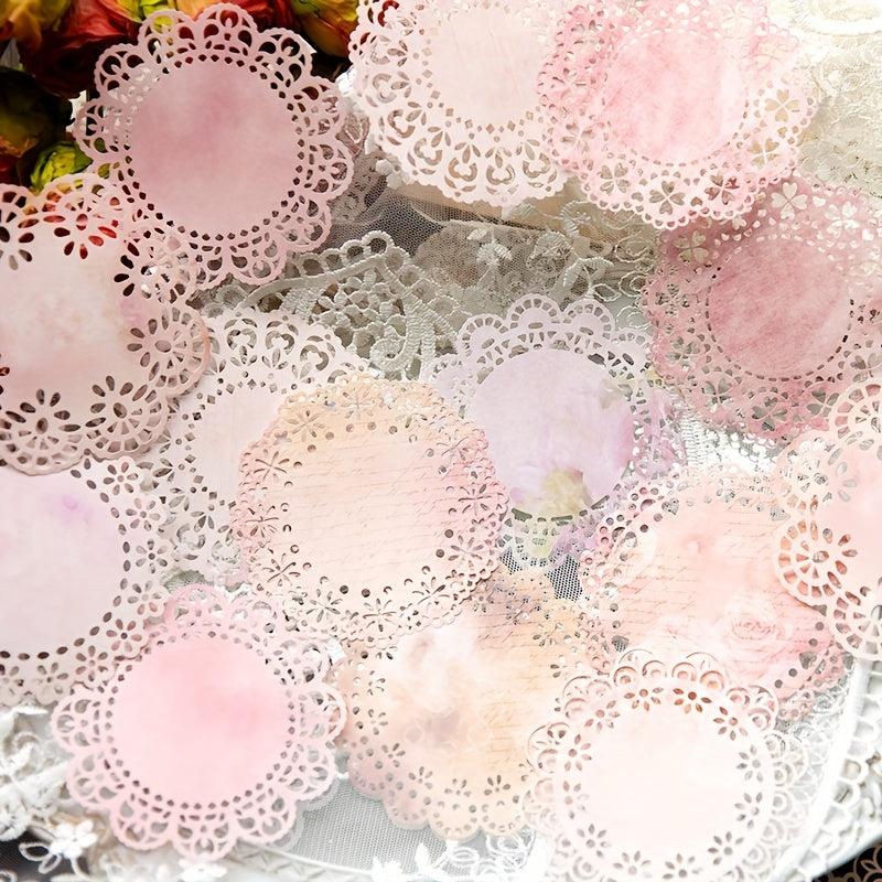 20 Sheets Vintage Lace Pattern Scrapbooking Supplies for DIY Craft Paper