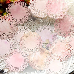 20 Sheets Vintage Lace Pattern Scrapbooking Supplies for DIY Craft Paper