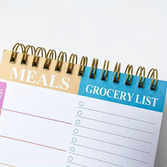 Weekly Meal Planner Notepad 90 Pages Tear Off Grocery Checklist