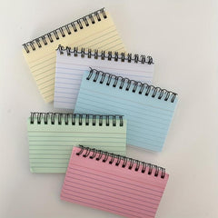 Detachable Coil Notebook Line with Index Card, Mini Size Exercise Note