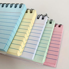 Detachable Coil Notebook Line with Index Card, Mini Size Exercise Note