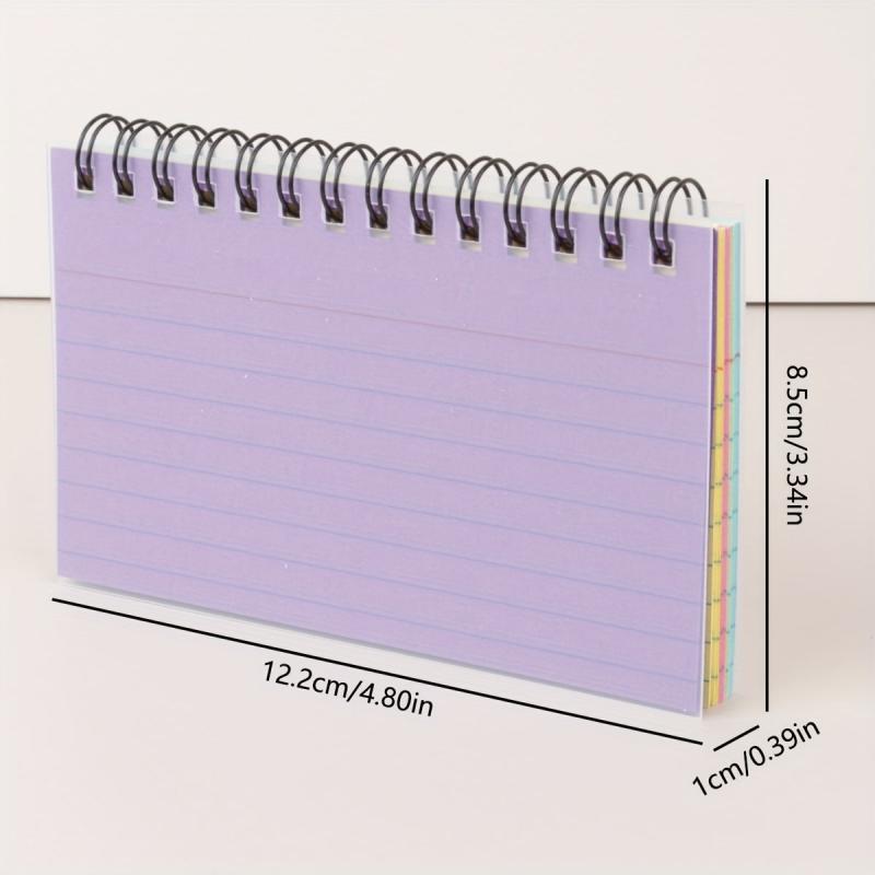 Detachable Coil Notebook Line with Index Card, Mini Size Exercise Note