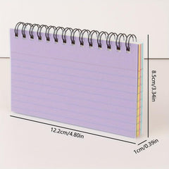 Detachable Coil Notebook Line with Index Card, Mini Size Exercise Note