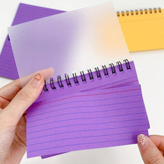 Detachable Coil Notebook Line with Index Card, Mini Size Exercise Note