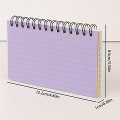 Detachable Coil Notebook Line with Index Card, Mini Size Exercise Note