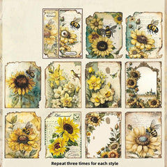 30pcs Lost Garden Decorative Message Notes for Art Journals