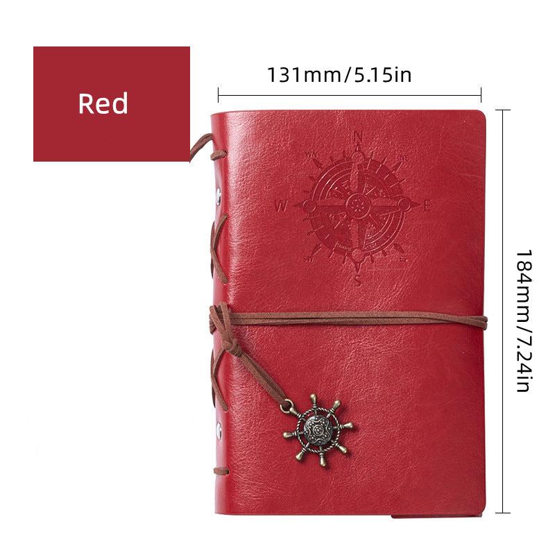 Retro PU Leather Notebook Ideal for Travelers Office Workers Students
