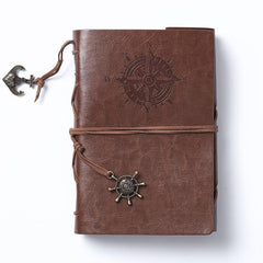 Retro PU Leather Notebook Ideal for Travelers Office Workers Students