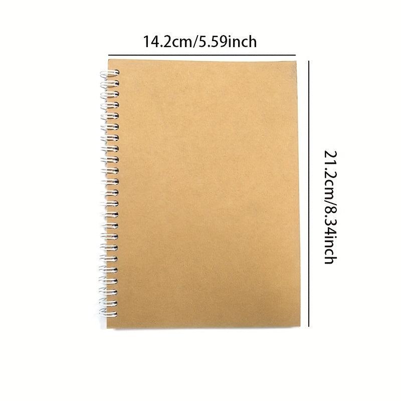 3 Packs Spiral Lined Notebooks Soft Cover 100 Pages
