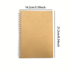 3 Packs Spiral Lined Notebooks Soft Cover 100 Pages