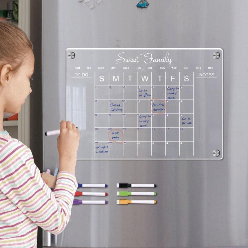 3D Magnetic Suction Acrylic Weekly Plan Notepad