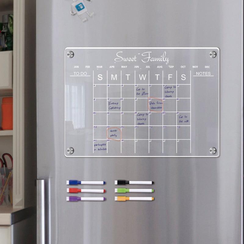 3D Magnetic Suction Acrylic Weekly Plan Notepad