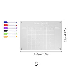 3D Magnetic Suction Acrylic Weekly Plan Notepad
