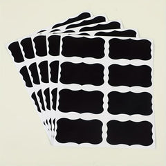 24pcs Blackboard Stickers Labels & Rewritable Liquid Chalk