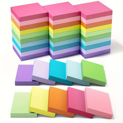 Bright Self Adhesive Pads Sticky Memo Stickers 75pcs 3.81x5.08 Cm