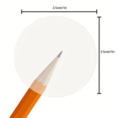 1000pcs Crystal Clear 2 Round Stickers Envelope Tab Sealer