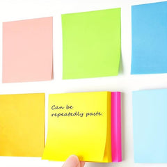 Sticky Notes 7.62x7.62 cm Bright Colors Self Stick Pads Home Office Notebook
