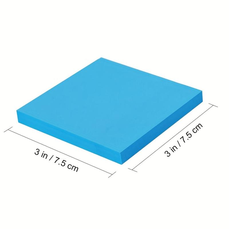 Sticky Notes 7.62x7.62 cm Bright Colors Self Stick Pads Home Office Notebook