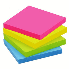 Sticky Notes 7.62x7.62 cm Bright Colors Self Stick Pads Home Office Notebook