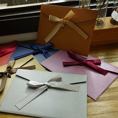 Retro Thickened Large Bowknot Pearlescent Paper Envelopes