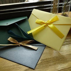 Retro Thickened Large Bowknot Pearlescent Paper Envelopes