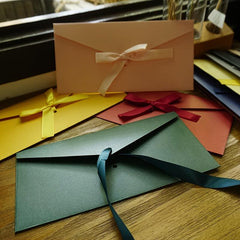 Retro Thickened Large Bowknot Pearlescent Paper Envelopes