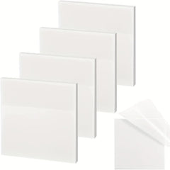 100pcs Transparent Sticky Notes 7.62x7.62 cm - Clear & Waterproof