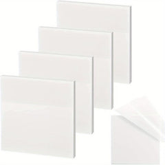 100pcs Transparent Sticky Notes 7.62x7.62 cm - Clear & Waterproof