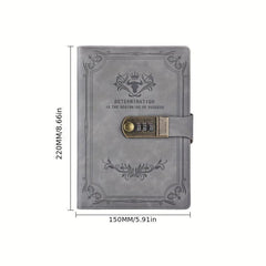 Retro Password Diary With Lock & Thick Journal Book