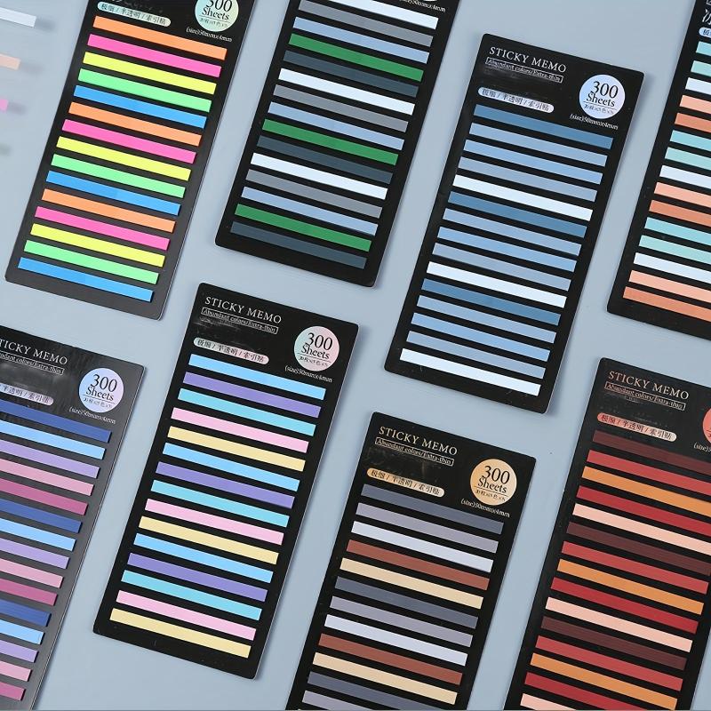 300 Ultra Thin Morandi Sticky Notes for Bible Reading
