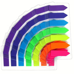 Fluorescent Index Sticker Flat Head Random Sticker Sticky Note 140 Sheets