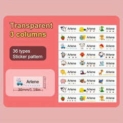 150pcs Custom Name Sticker Waterproof Personalized Office Supplies Tag Label
