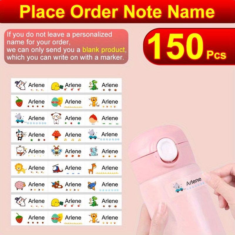 150pcs Custom Name Sticker Waterproof Personalized Office Supplies Tag Label