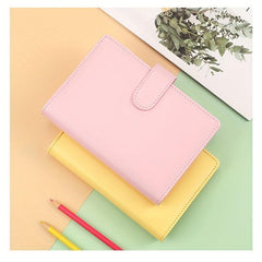Macaron A6 Soft Leather Hand Book Loose Leaf Notepad Case